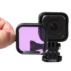 Standard Housing Scuba Accessory Diving Filter for GoPro HERO4 Session(Purple) - intl