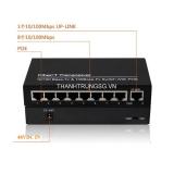 Switch 8 port PoE + 1 Lan 100Mbps