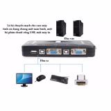 Switch KVM MANUAL 4 PORT CỔNG USB (Đen)