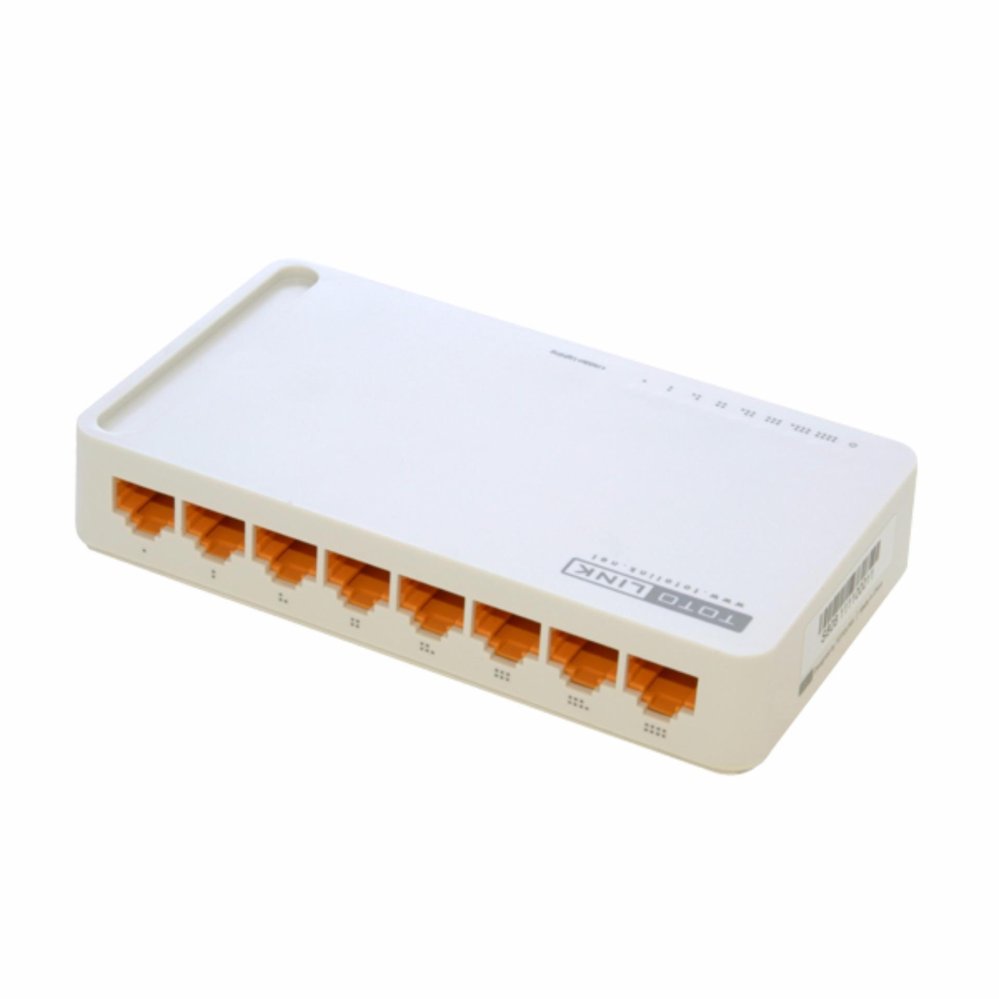 Switch 8 cổng 10/100Mbps TOTOLINK S808, Hiệu năng cao, Tiết kiệm năng lượng - Hãng phân phối chính thức