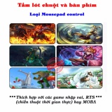 Tấm lót chuột và bàn phím chơi game NTC4 - Loại Mousepad Control (hình game)