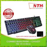[HCM][Tặng lót chuột] Combo Bàn Phím + chuột R8 1910 (Đen)