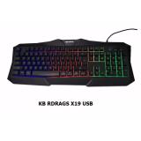 [HCM][TẶNG LÓT X88] BÀN PHÍM LED USB RDRAGS X19