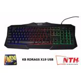 [HCM][TẶNG LÓT X88] BÀN PHÍM LED USB RDRAGS X19