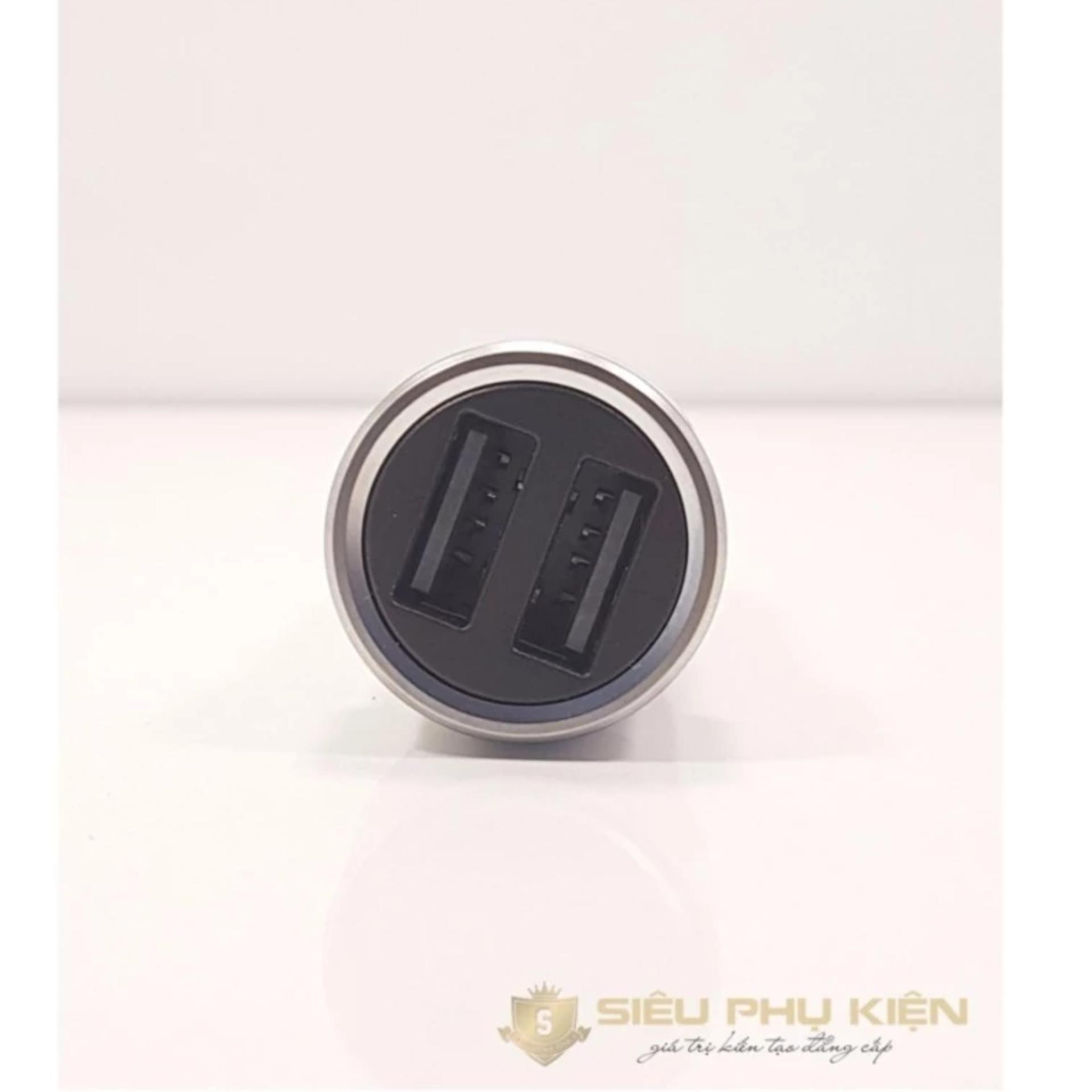 Tẩu sạc trên ô tô MI Silver -