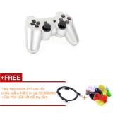 Tay cầm chơi game không dây Bluetooth SIXAXIS cho máy tính,PS3,Android root tặng bao silicon