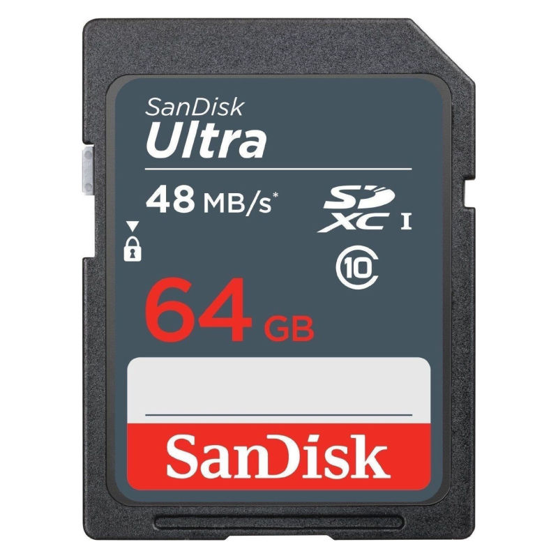 Thẻ nhớ 64GB SD Ultra Class 10 UHS-1 Read 48MB/s SanDisk