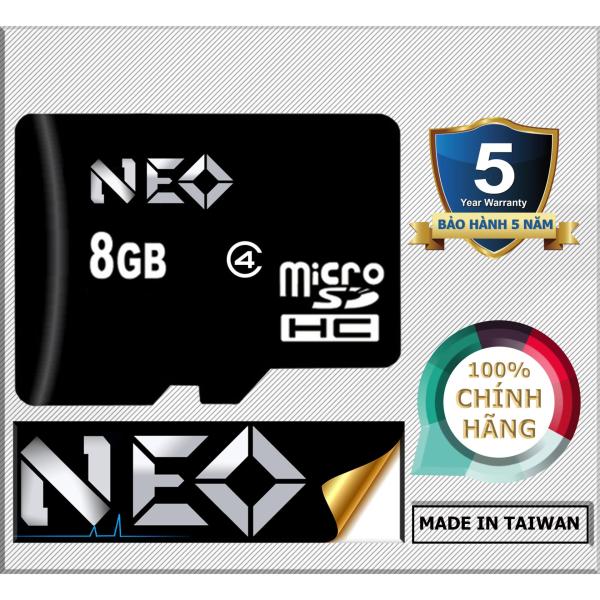 Thẻ nhớ 8GB NEO micro SDHC - Bảo hành 5 năm 1 đổi 1