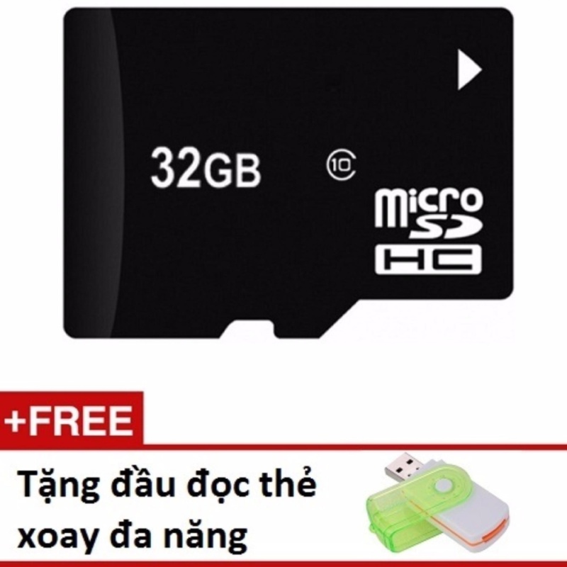 Thẻ nhớ Micro SD 32G tặng 01 đầu đọc thẻ xoay đa năng