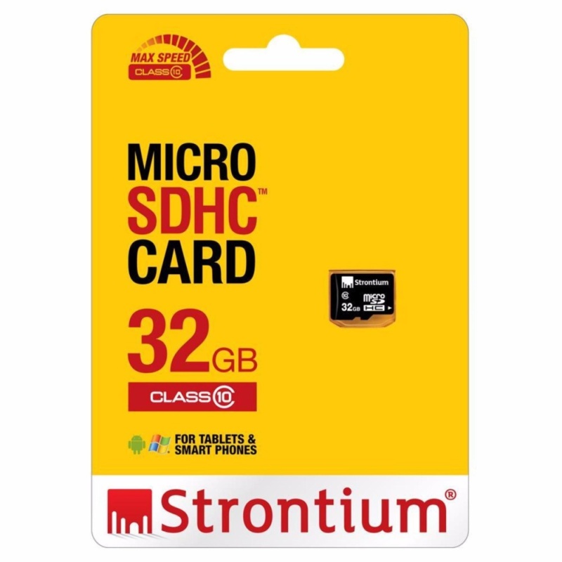 Thẻ nhớ Micro SD Strontium 32Gb Class 10 (Đen)