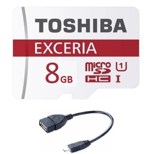 Thẻ nhớ Micro SDHC Toshiba 8G và tặng Cáp OTG