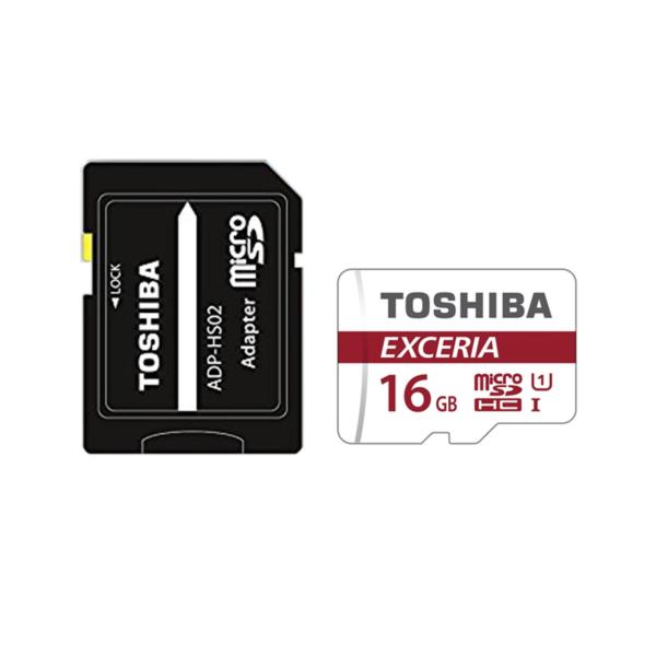 Thẻ nhớ MicroSD 16GB UHS-I 90MB/s 4K + SD Adapter Toshiba Exceria M302 #THN-M302R0160A2
