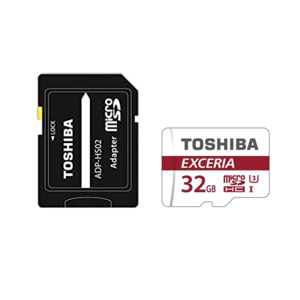 Thẻ nhớ MicroSD 32GB UHS-I U3 R/W 90/30MB/s 4K + SD Adapter Toshiba Exceria M302 #THN-M302R0320A2