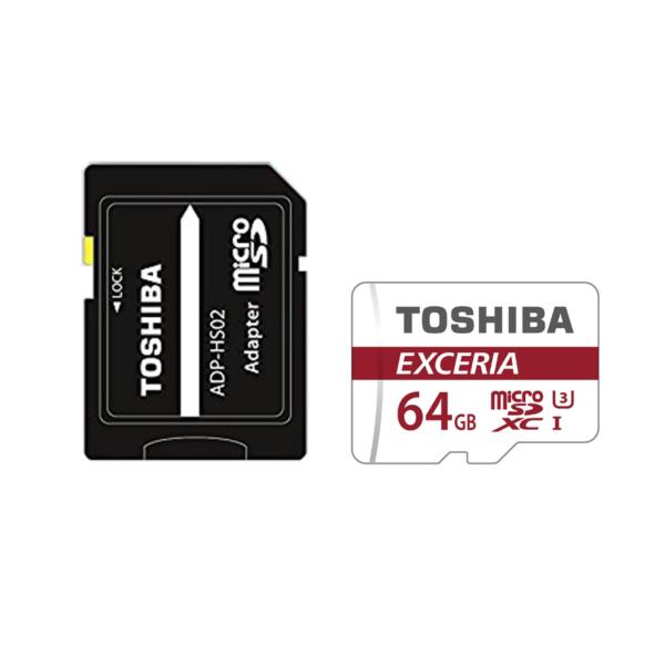 Thẻ nhớ MicroSD 64GB UHS-I U3 R/W 90/30MB/s 4K + SD Adapter Toshiba Exceria M302 #THN-M302R0640A2