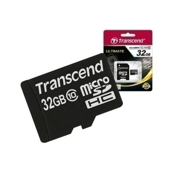 Thẻ nhớ MicroSDHC Transcend Class 10 32GB (Đen)