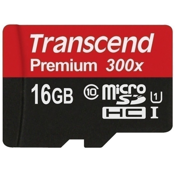 Thẻ Nhớ MicroSDHC Transcend Premium Class 10 UHS-I 16GB (Đen)