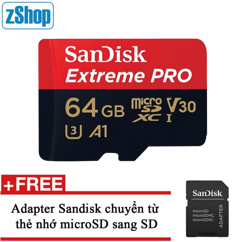 Thẻ Nhớ MicroSDXC SanDisk Extreme Pro V30 A1 667x 64GB 100MB/s