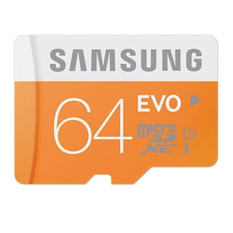 Thẻ nhớ Samsung Evo 64G Class 10 (Vàng)