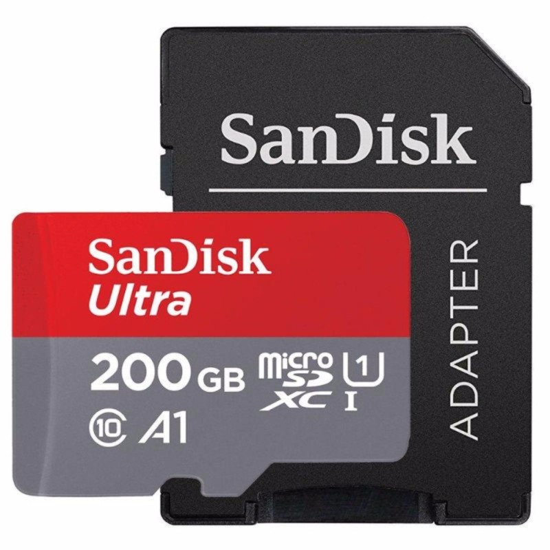 Thẻ nhớ SanDisk Micro SDHC A1 Ultra C10 100MB/s 200GB (With adapter)