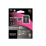 Thẻ nhớ Sony Micro SDHC SR-16UYA 16GB (Đen)