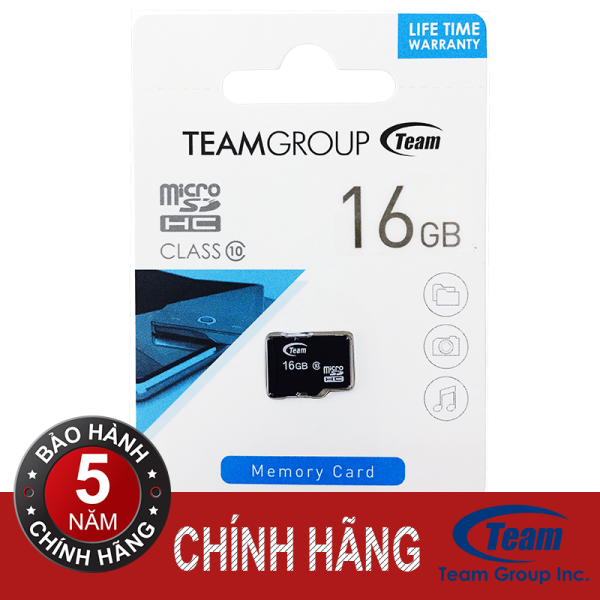 Thẻ nhớ Team MicroSDHC Class 10 16GB (Đen)