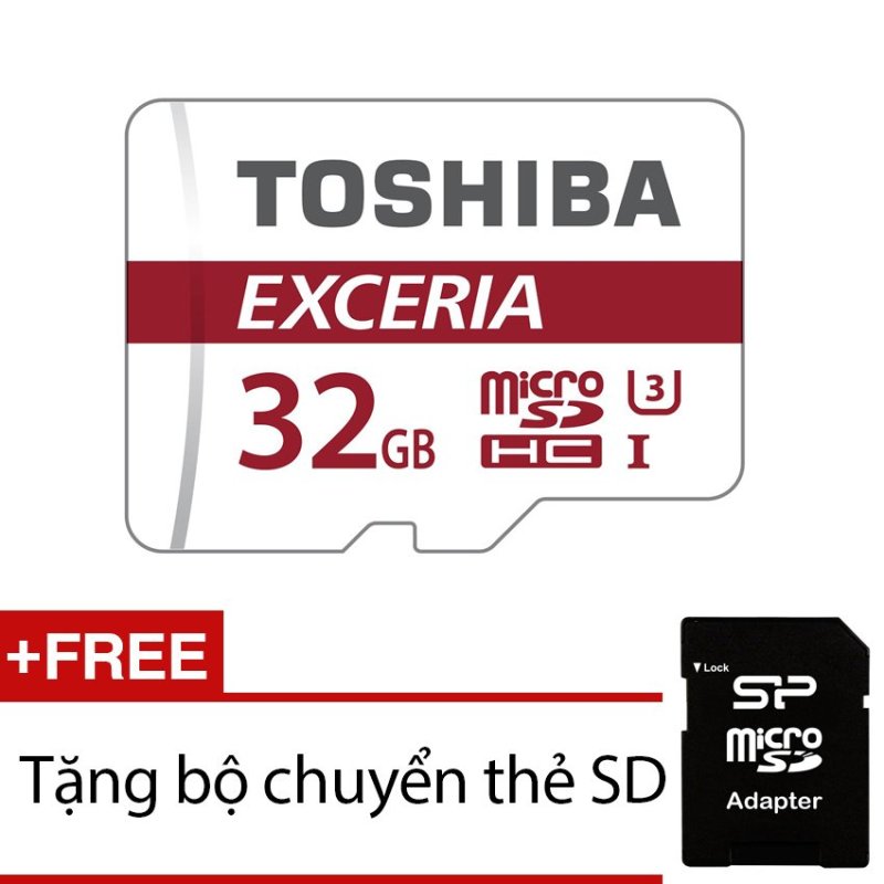 Thẻ nhớ Toshiba Exceria MicroSD Class 10 UHS-1 32GB + Tặng 1 SD Adapter