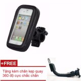 Túi đựng điện thoại chống nước + Tặng kèm chân kẹp xoay 360 độ cho xe máy và xe đạp - Phụ kiện không thể thiếu cho dân phượt