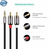 Ugreen 3.5mm to 2rca audio auxiliary stereo y splitter cable