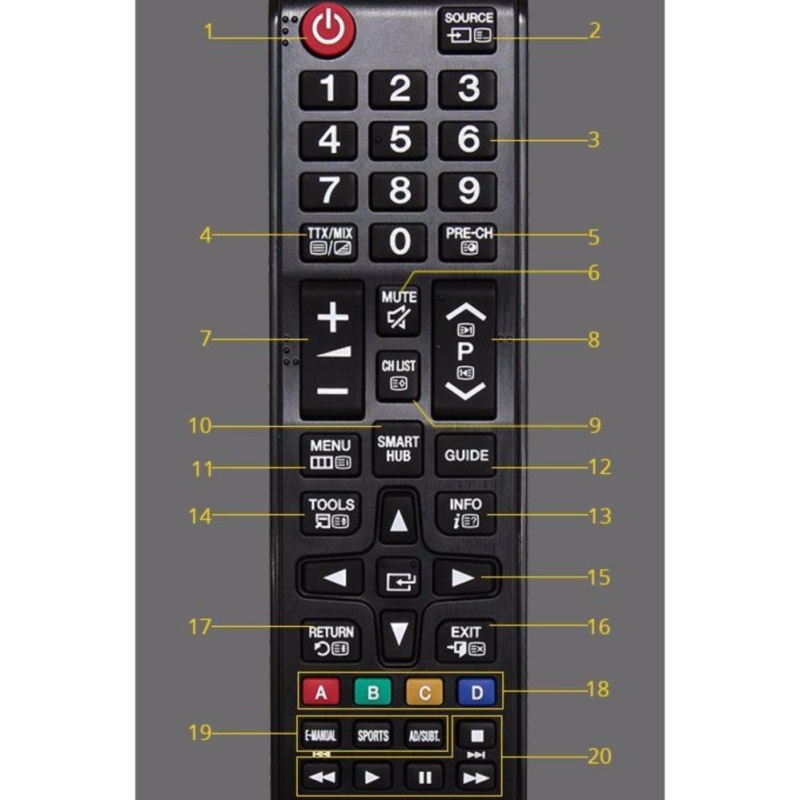 Bảng giá Remote Control Controller Replacement for Samsung HDTV LED Smart TV - intl