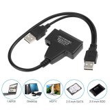 USB 2.0 to SATA Converter Adapter Cable For 2.5/3.5” SATA HDD Hard Drive Disk