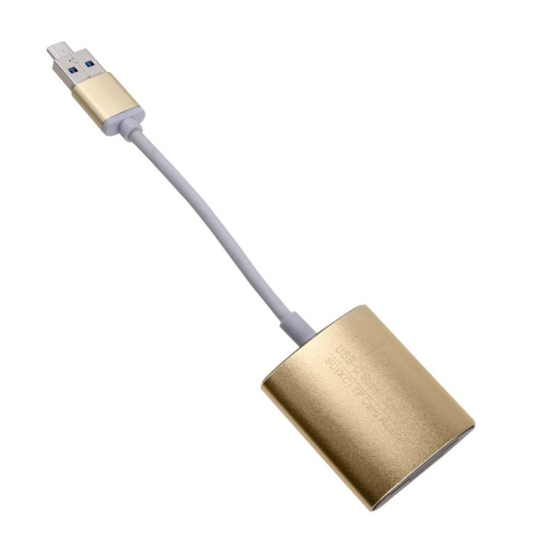 USB 3.0 Micro USB sang Micro SD XC SD TF Đầu Đọc Thẻ Nhớ Adapter (Vàng)-quốc tế