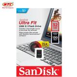 USB 3.1 SanDisk CZ430 Ultra Fit 32GB 130MB/s (Đen)