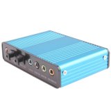 USB 4 Channel 5.1 External Optical Audio Sound Card Adapter for Laptop Notebook