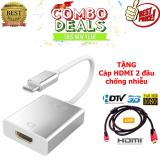 Usb-c to hdmi 4k @60hz cablecreation type c to hdmi adapter + free gift cable hdmi 1.5m length