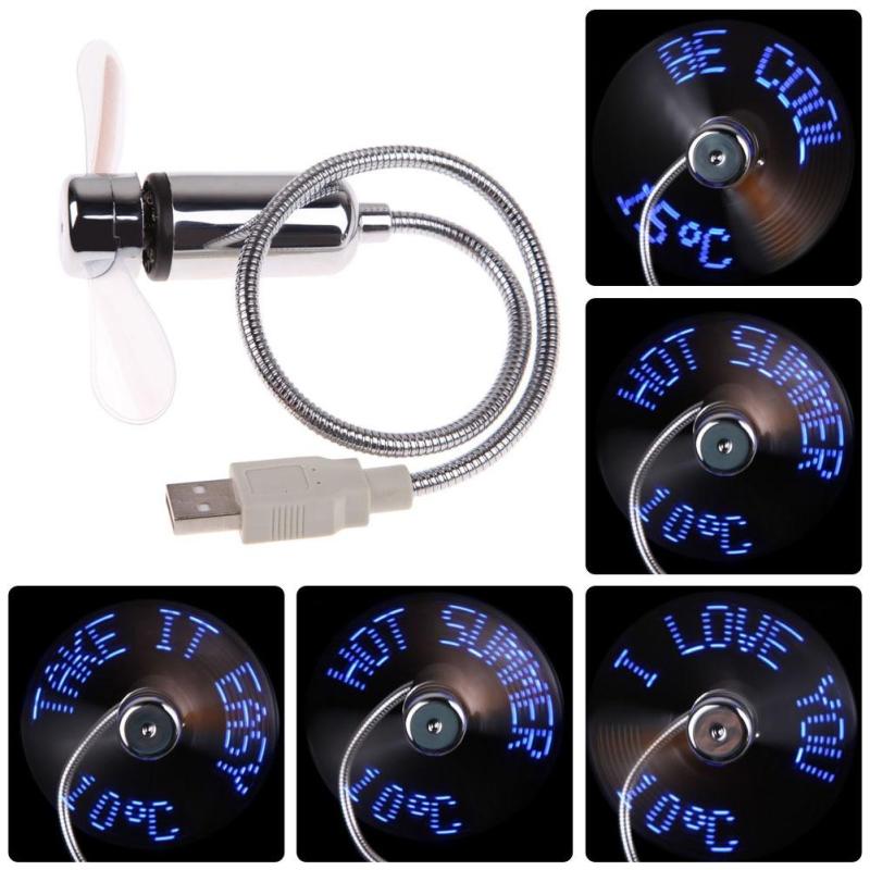 Bảng giá USB temperature flashing fan temperature LED digital display fan USB mini fan - intl Phong Vũ