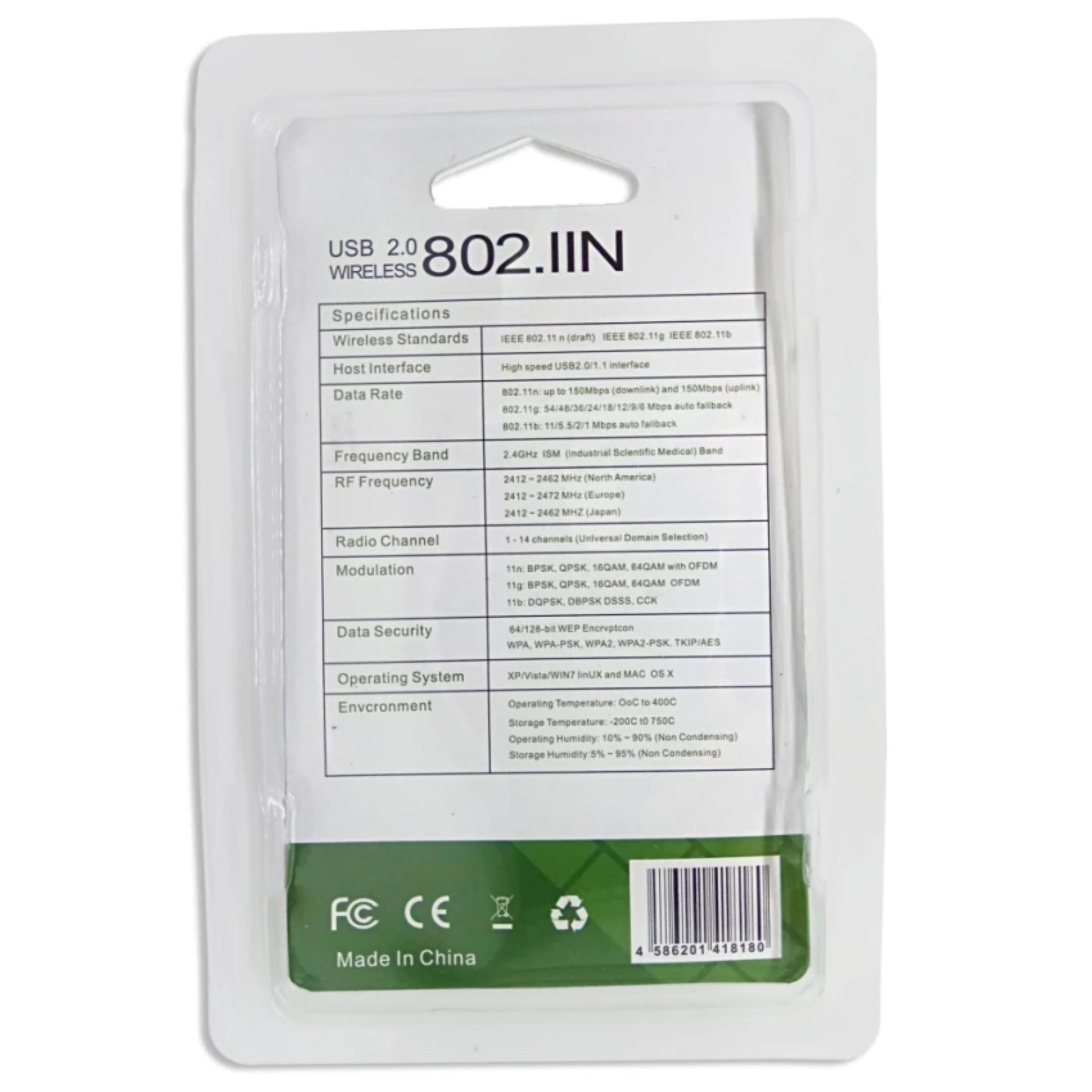 USB thu Wifi 802.11n Cho Máy Bàn Có Anten