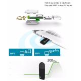 USB Wifi Mini Router 360 thế hệ 3 tốc độ 300Mbps (màu đen)