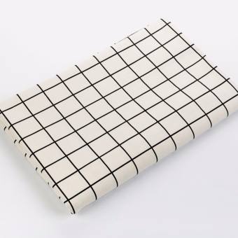 Vải caro trắng sọc đen chụp hình size 1mx1.5m