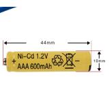 Vỉ 4 pin đũa sạc AAA 600mAh