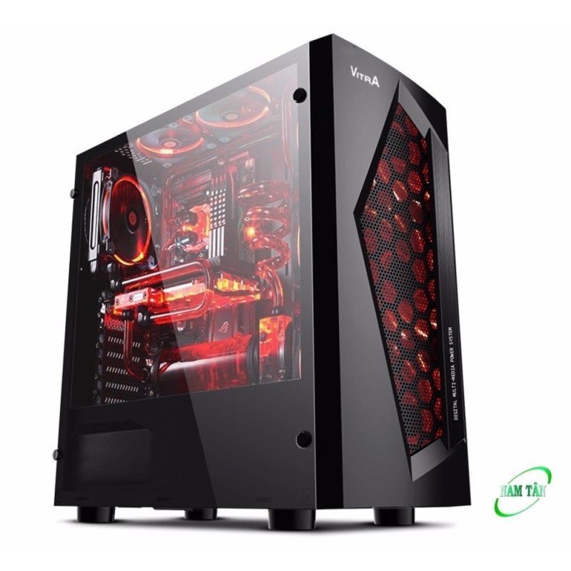 Vỏ Case Gaming Vitra Victoria V3 M-ATX w. 1Fan LED