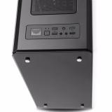 Vỏ case máy tính sama Aurora Black - có sẵn 3 fan đỏ