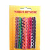 Vòng đánh số dây mạng Cat 5e/Cat6e - 02 vỉ - chất lượng cao