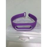 Vòng đeo thay thế Miband 2 Mijobs (Tím viền trắng)