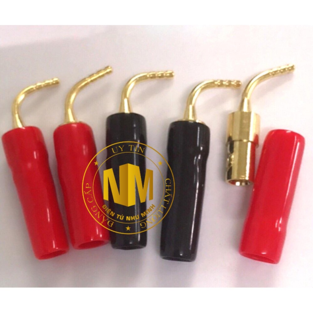 [HCM]Jack loa mỏ chim mủ mềm  1 Bộ 4 cái ( 2 đỏ + 2 đen )