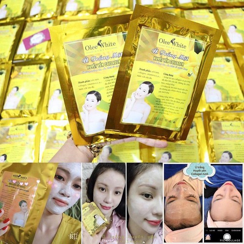 Kem làm trắng Ủ trắng mặt huyết yến Collagen se khít lỗ chân lông - Ủ trắng mặt huyết yến Collagen