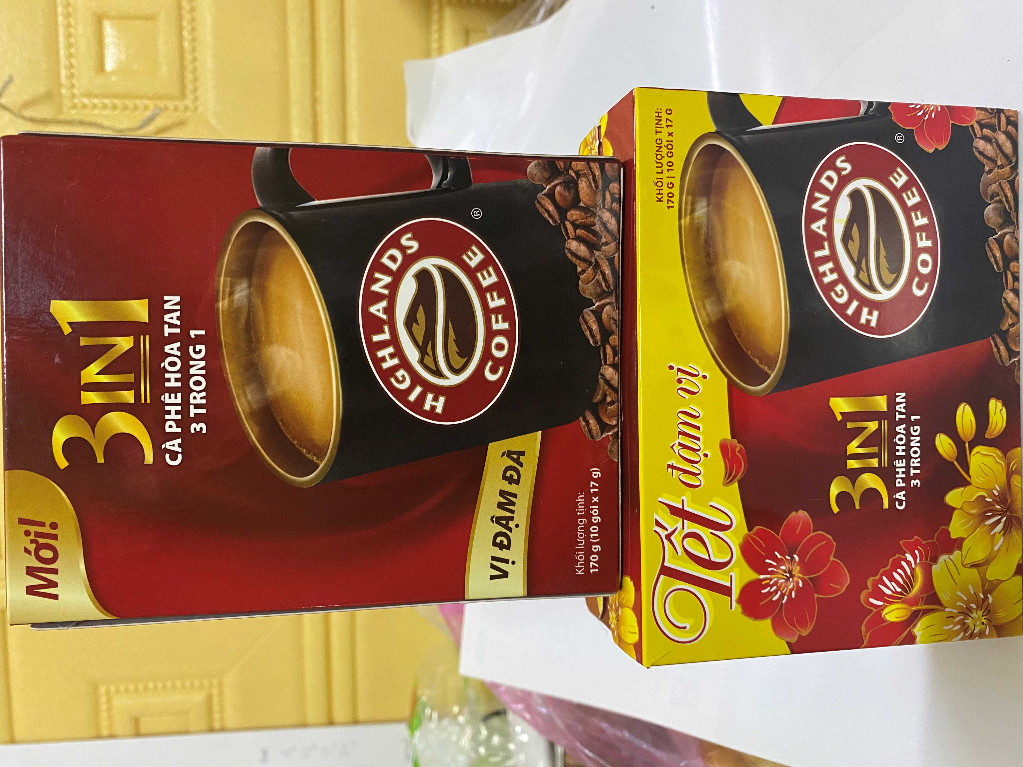 HIGHLANDS CÀ PHÊ HÒA TAN 3 TRONG 1 170g (10 gói x 17g)