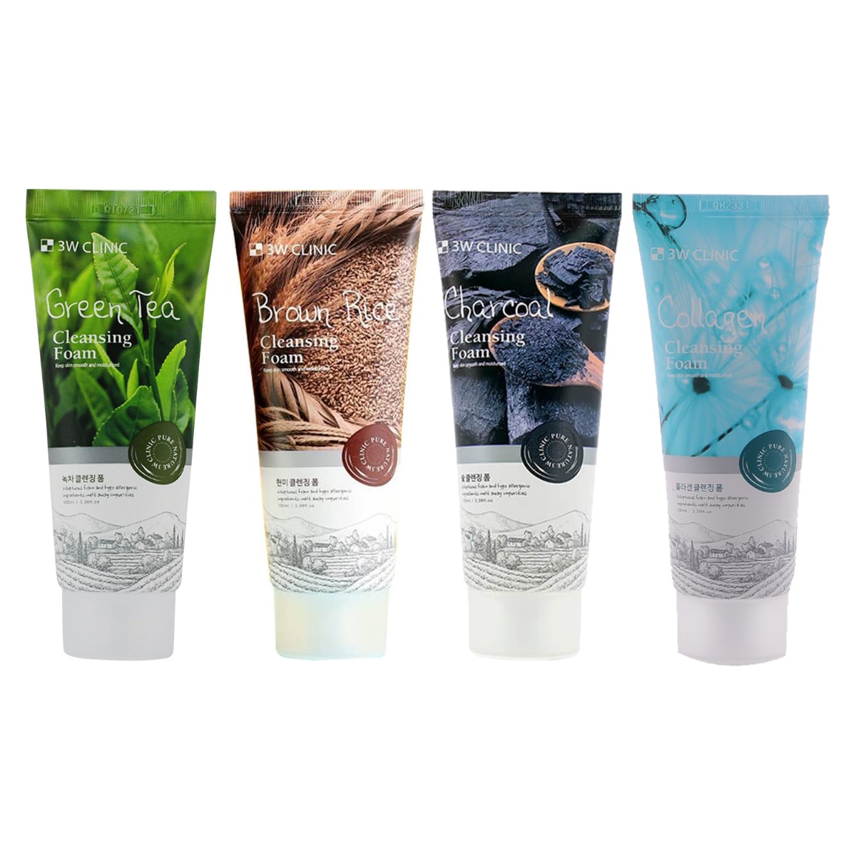 [HCM]Sữa Rửa Mặt 3W Clinic Than Hoạt Tính 100ml
