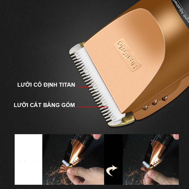 Tông đơ cắt tóc chuyên nghiệp pin trâu B60 ( màu ngẫu nhiên )