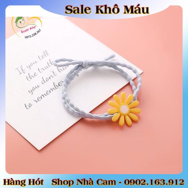 [auth] Dây Buộc Tóc, Cột Tóc Hình Hoa Cúc Cực Xinh Đẹp [Hot]