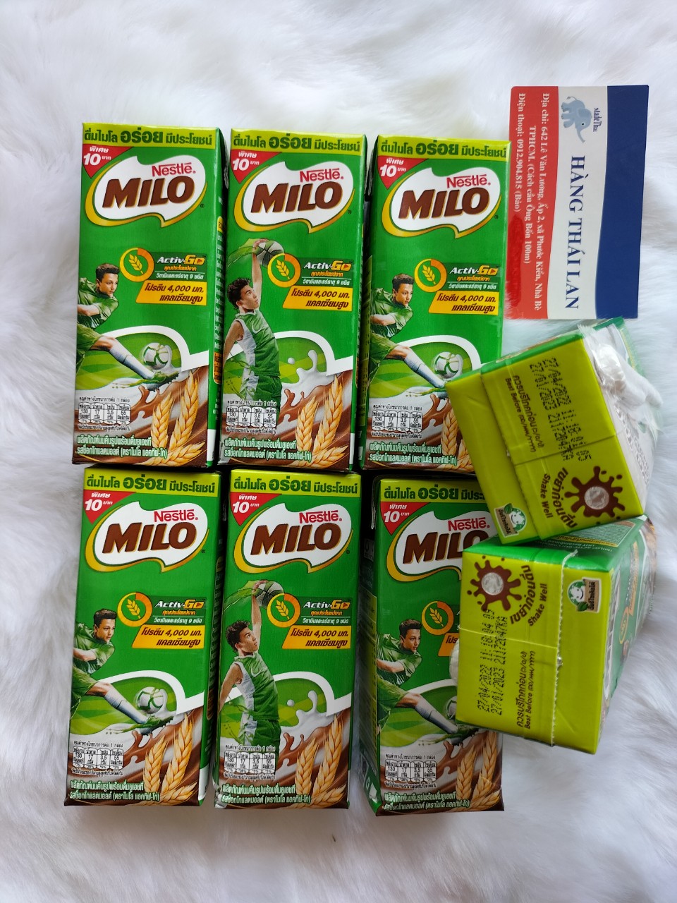 Lốc 8 hộp sữa Milo Thái Lan 180ml